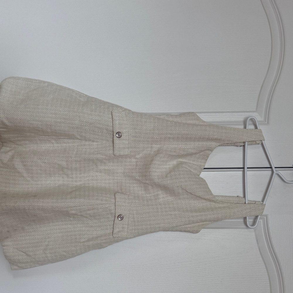 Cream / Beige Mini Dress
